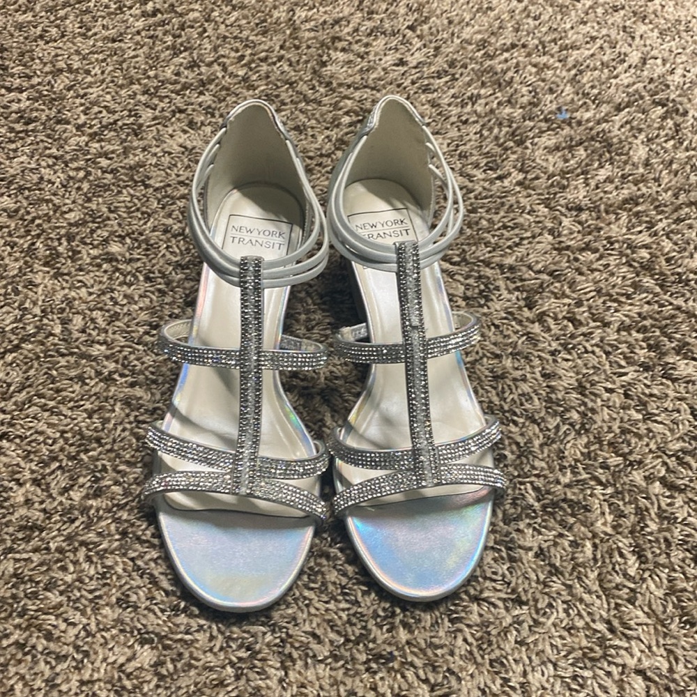 Women’s New York Transit Silver Wedges